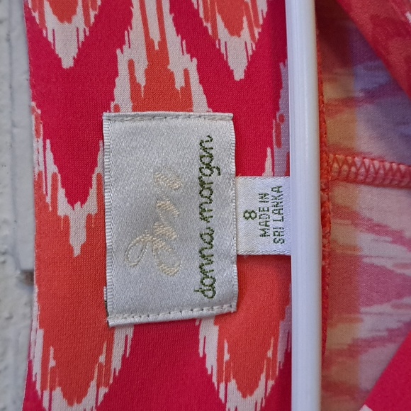 Donna Morgan Beautiful Vibrant 3/4 Sleeve Midi Dress. NWOT - Picture 7 of 9